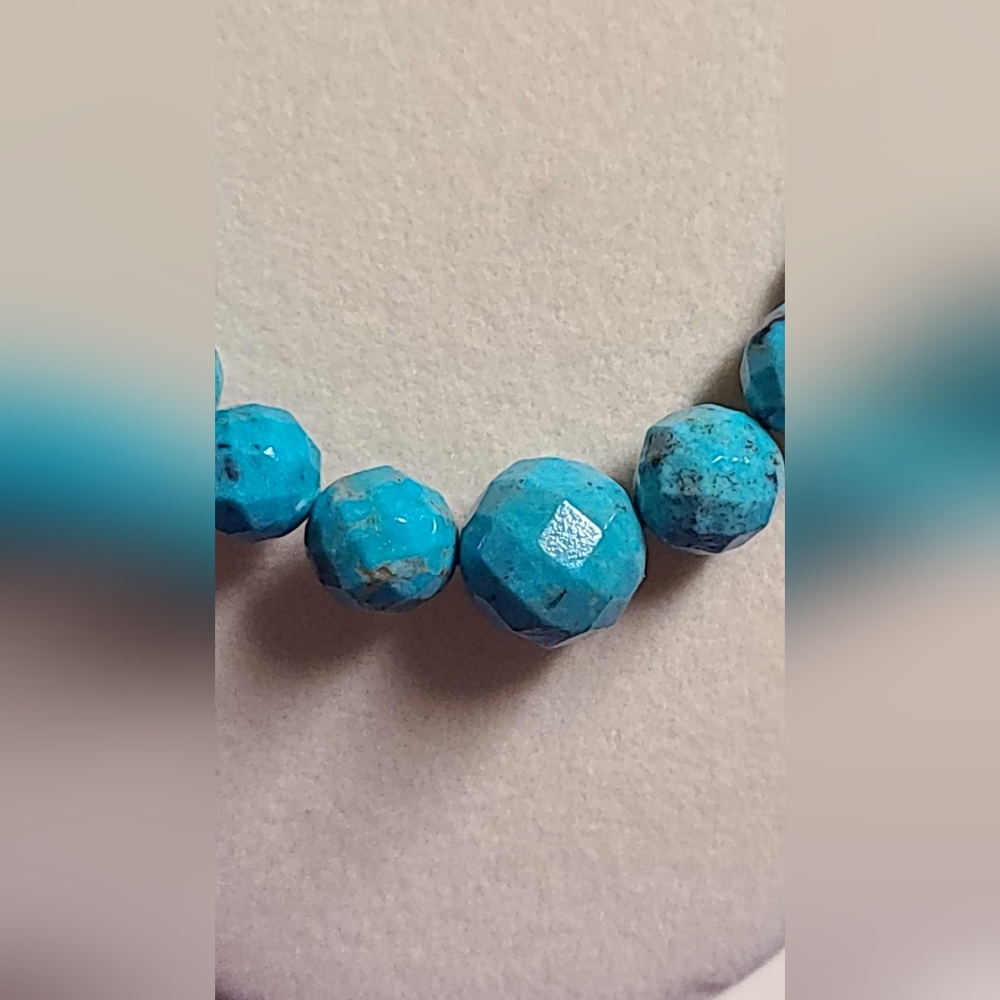 RARE Jay King Turquoise Graduated Beads Sterling Silver Necklace - Picture 11 of 15